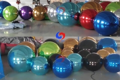 Event Trade shows Fashion Shows Night Clubs Lighting Design decoration Metallic Spheres Teal Inflatable Mirror Ball/Sphere