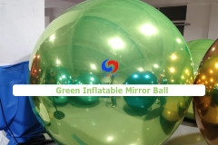 party decor - event decor - wedding decor sizes 24''-60'' Grass Green Metallic Inflatable Mirror Ball/Sphere