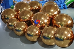 deluxe inflatable mirror balls sphere christmas colorful giant reflective gold 0.6m inflatable mirror ball decoration