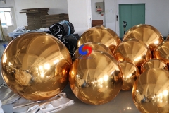 deluxe inflatable mirror balls sphere christmas colorful giant reflective gold 0.6m inflatable mirror ball decoration