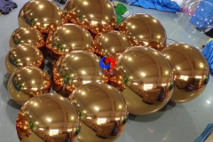 deluxe inflatable mirror balls sphere christmas colorful giant reflective gold 0.6m inflatable mirror ball decoration