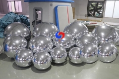 high quality pvc reflective decoration silver giant inflatable mirror ball silver reflective giant inflatable mirror ball