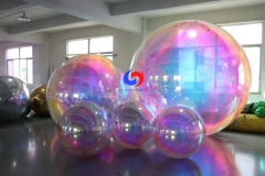 1m 2m 3m large decorative illusion color inflatable mirror ball