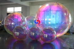 1m 2m 3m large decorative illusion color inflatable mirror ball