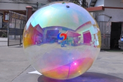 lighting decor Highly reflective Metallic Inflatable Spheres colorful magic mirror ball for any event party space