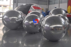 hanging decoration giant silver inflatable mirror ball hot sale inflatable sealed gold/silver mirror ball