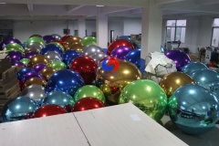 Red, Blue, Silver, Gold, Pearl decor shinny pvc event party inflatable mirror ball to celebrate every important event