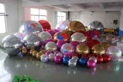 Red, Blue, Silver, Gold, Pearl decor shinny pvc event party inflatable mirror ball to celebrate every important event