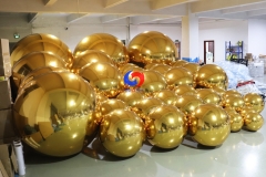 large stage decoration giant laser inflatable mirror ball sphere inflatable christmas golden mirror ball gold mirror balls