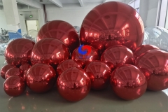 2023 Xmas decoration ornaments balls China Christmas inflatable balloons red decor big shiny balls/sphere