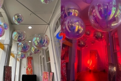 Giant Event Decoration PVC Floating Magic color Sphere Mirror Balloon Disco Shinny Iridescent Inflatable Mirror Ball