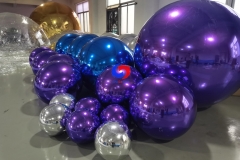 different colors Mixed big shiny mirror balls 0.4m/0.8m/1.2m/1.8 meters large purple blue silver Christmas ball