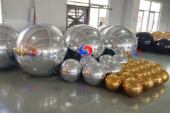 Special lady's big day Celebrate Decor Shimmering Giant Silver Golden Mirror Balls Balloons Metallic Spheres Setup