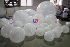 Events Decor Big Inflatable clear PVC ball White Grey Black holographic clear color Bubble giant inflatable balls