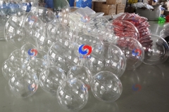 holographic clear color Big Inflatable clear PVC ball White Grey Black Re-inflatable giant bubbles balls For Decorations