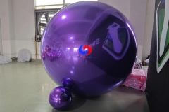 variety colors and sizes parties corporate events decor purple big shiny balls inflatable chrome mirror finish balloon