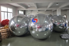 Use indoor and outdoor, at parties, corporate events giant inflatable chrome mirror finish balloon big shiny balls