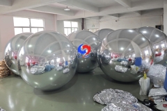 Use indoor and outdoor, at parties, corporate events giant inflatable chrome mirror finish balloon big shiny balls