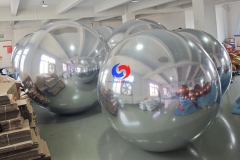 conferences, backyards, pools decor long-lasting Waterproof silver inflatable mirror spheres big shiny balls/balloons