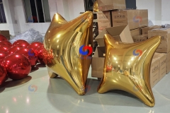 variety of colors &sizes reflective metallic big shiny Silver Mirror Gold Mirror Quadrangle Star with pick up points