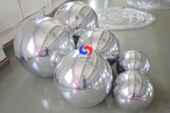 40cm / 60cm / 80cm giant silver mirror inflatable balls big shiny silver inflatable mirror balls