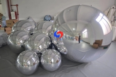 sample first 60cm / 90cm / 120cm / 240 cm most popular bundle silver balloons big shiny silver color inflatable spheres