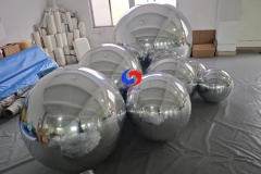 sample first 60cm / 90cm / 120cm / 240 cm most popular bundle silver balloons big shiny silver color inflatable spheres