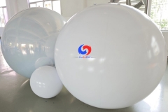 Reusable / Durable / Airtight giant inflatable balloons Super snow white PVC shiny balls for Xmas event decor