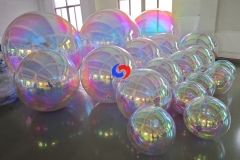 variety sizes colors decoration  big shinny silver Pearl iridescent infaltable balloons for Halloowen Christmas