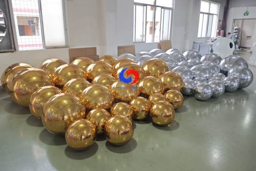 40CM 60CM 80CM DIAM SILVER GOLD GIANT BIG SHINY INFLATABLE MIRROR BALLS/SPHERES