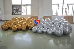 40CM 60CM 80CM DIAM SILVER GOLD GIANT BIG SHINY INFLATABLE MIRROR BALLS/SPHERES