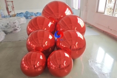 decorating christmas Big shiny red mirror ball/balloons bundle Xmas Large Red balls 