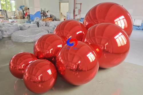 decorating christmas Big shiny red mirror ball/balloons bundle Xmas Large Red balls 