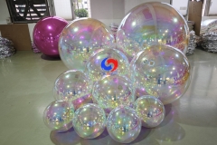 Door to door shipping 1.3ft / 2ft / 2.6ft /3ft / 4ft / 5ft giant big shiny Iridescent/pearl inflatable mirror balls