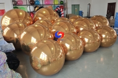 Giant Event Decoration PVC nightclub Inflatable balloon Disco party wedding gold silver Floating Sphere Inflatable Mirror Ball