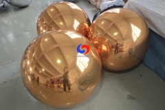 Giant Gold big shiny inflatable mirror bubble balls for large Xmas party commercial events backdrop decorations