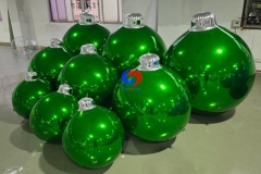 Red/ Gold / Silver /Dark Green /Blue / Pink / Bubble iridescent Big Shiny Inflatable Ornaments for Xmas holiday decor