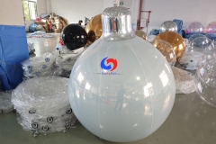 DIY decorations Red/ Gold /Silver /Dark Green /Blue / Pink / iridescent /white Big Shiny inflatable Xmas bulb Ornament