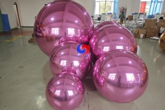 Holiday Party Event Design Balloons & Oversized Balls Multi color pink big shiny inflatable mirror balls