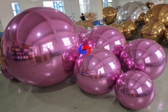 Holiday Party Event Design Balloons & Oversized Balls Multi color pink big shiny inflatable mirror balls