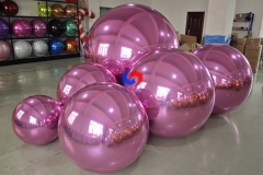 Holiday Party Event Design Balloons & Oversized Balls Multi color pink big shiny inflatable mirror balls