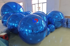 giant decorative big blue metallic balloons stunning inflatable blue shiny balls for proposal event backdrop