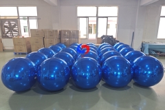 valentine's day design proposal balloon backdrop event setups stunning giant inflatable blue shiny balls for sale