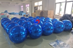 valentine's day design proposal balloon backdrop event setups stunning giant inflatable blue shiny balls for sale