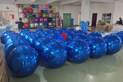 valentine's day design proposal balloon backdrop event setups stunning giant inflatable blue shiny balls for sale